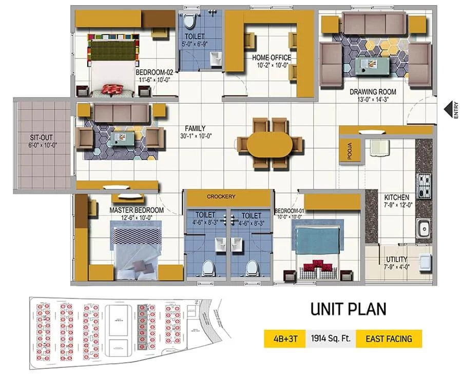 3 BHK Premium Plan